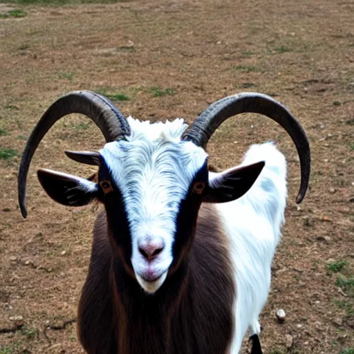 Prompt: goat with way to many eyes