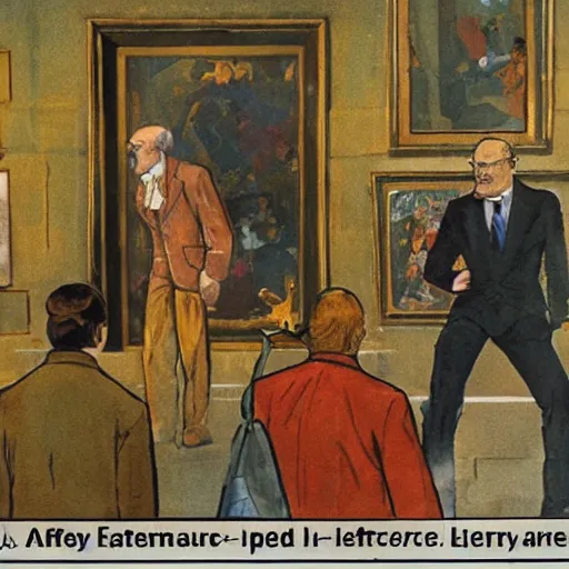 Image similar to Alfred E. Neumann visits the Louvre by Mort Drucker and Al Jaffe