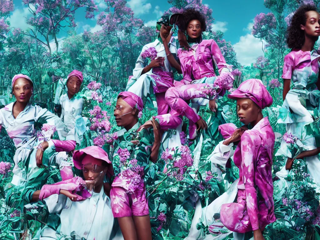 Prompt: fragrance advertising campaign by richard mosse