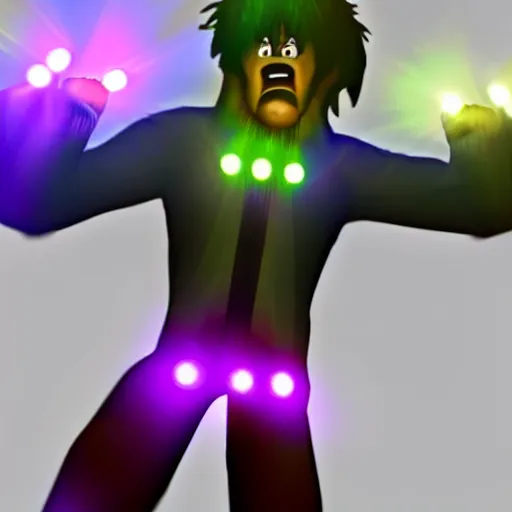 Image similar to shaggy tranforming into his eternal multiarmed form, incricate detail, volumetric lighting, high energy