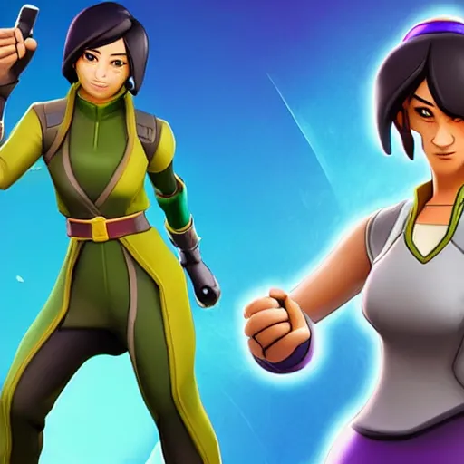 Image similar to toph beifong in fortnite, character render, full body shot, highly detailed, in game render