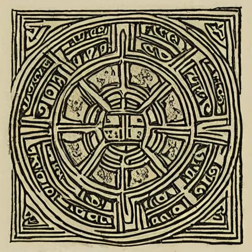 Image similar to detailed prints of medieval seal designs