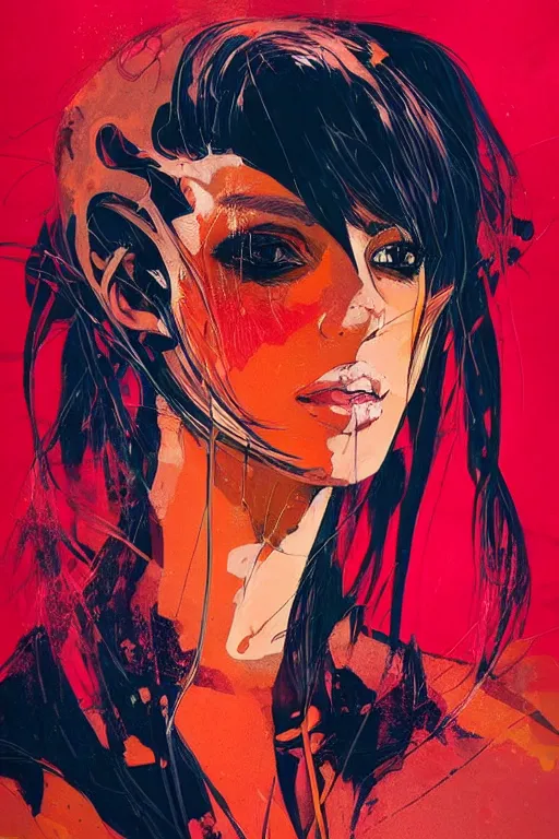 Image similar to an ultradetailed beautiful painting of a stylish woman fighter, by conrad roset, fiona staples and kinu nishimura, featured on artstation