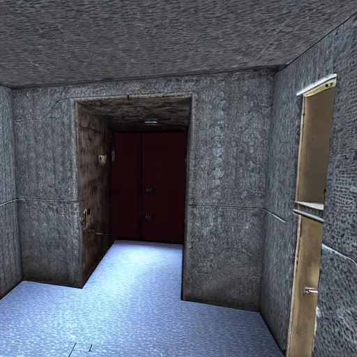 Image similar to fallout vault, bunker, game,