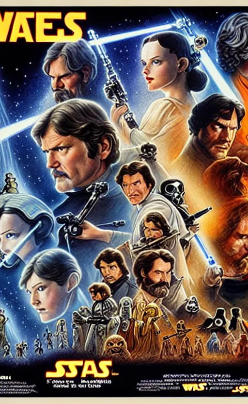 Image similar to exquisite lucasfilm poster art