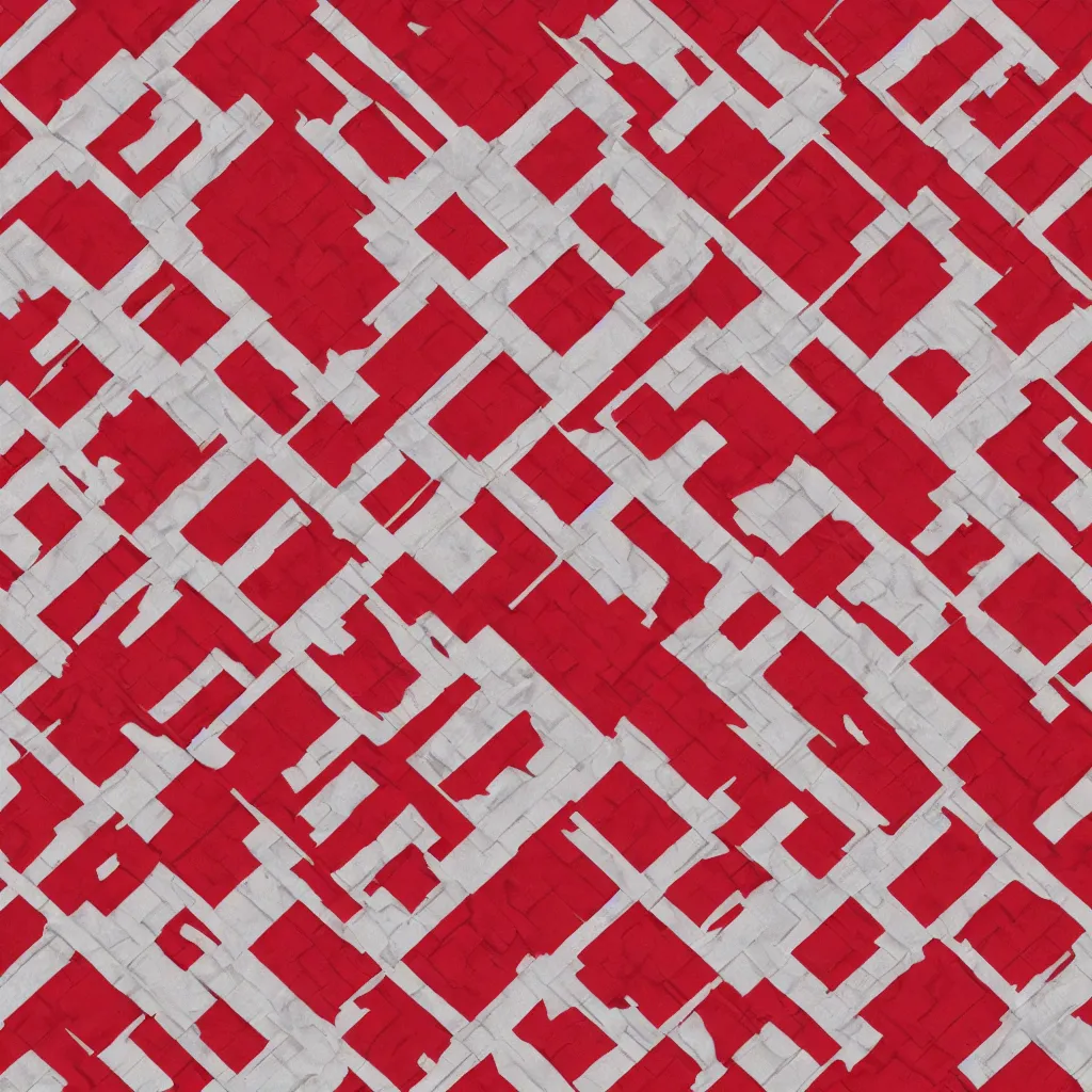 Image similar to red and white symmetric square texture, 4k