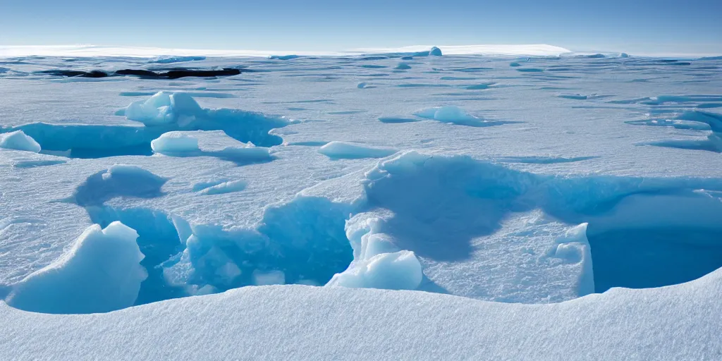 Prompt: a great photograph of the most amazing golf hole in the world, perfect light, antarctica on the most beautiful day, on top of an iceberg, ambient light, 5 0 mm, golf digest, top 1 0 0, fog