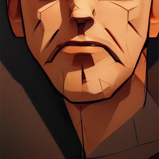 Image similar to face icon stylized minimalist michael crichton, loftis, cory behance hd by jesper ejsing, by rhads, makoto shinkai and lois van baarle, ilya kuvshinov, rossdraws global illumination