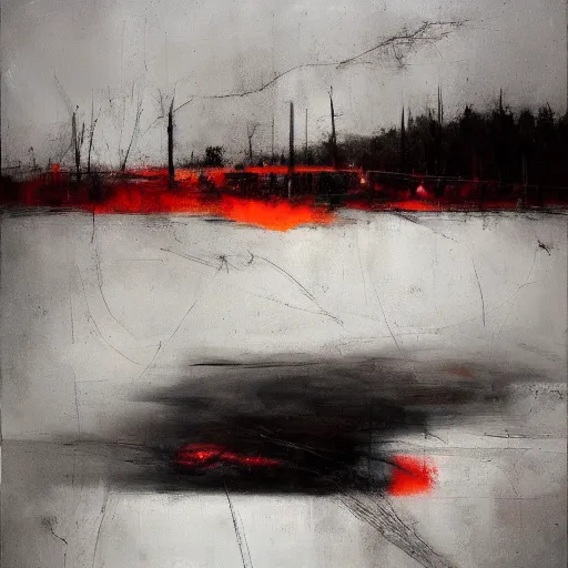 Image similar to by yves tanguay, by adrian ghenie bleak depth of field. a beautiful conceptual art of a bright & fiery soul a power to do great things ; but i fear you may one day unleash such a tempest of fire that you may consume yourself, & all the world around you.