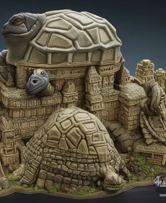 Prompt: city built on top of a giant tortoise. magic fantasy style. highly detailed 8 k. intricate. lifelike. soft light. nikon d 8 5 0.