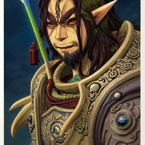 Image similar to prompt : portrait of warcraft character painted in miyazaki color style drawn by katsuhiro otomo and takato yamamoto, inspired by fables, china doll face, smooth face feature, intricate oil painting, high detail, sharp high detail, manga and anime 2 0 0 0