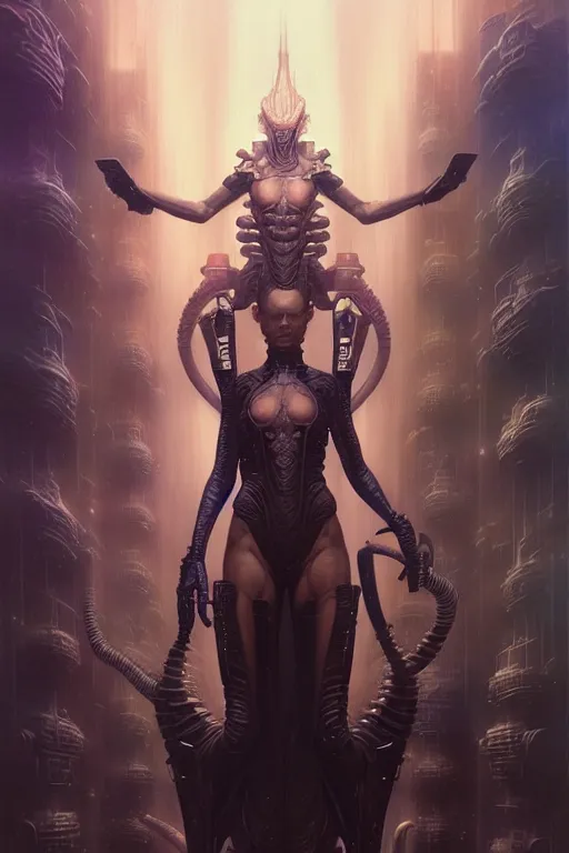 Image similar to gemini fantasy character portrait, ultra realistic, wide angle, intricate details, blade runner artifacts, highly detailed by peter mohrbacher, wayne barlowe, boris vallejo, hajime sorayama aaron horkey, gaston bussiere, craig mullins