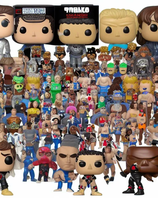 Image similar to Wrestler Funko Pop. Photographic, photography