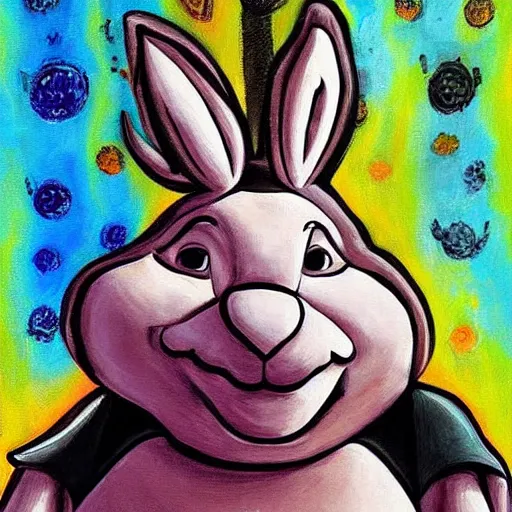 Image similar to beautiful epic painting of Big Chungus