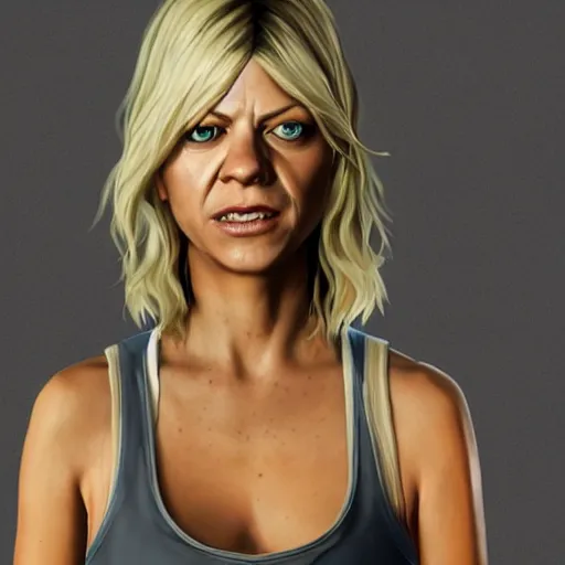 Prompt: kaitlin olson gta 5 artwork, trending on artstation, 8 k, ultra detailed