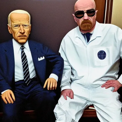 Image similar to walter white and biden