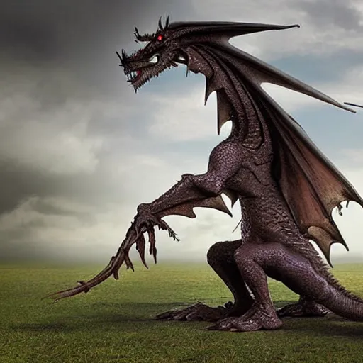 Prompt: fantasy dragon made out of clay, hyperrealistic, national geographic photo