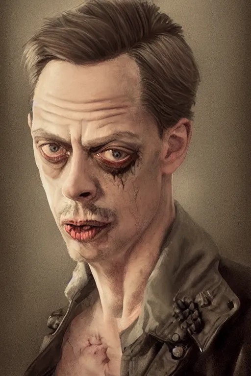 Steve buscemi as a young man shaved head punk Stable Diffusion