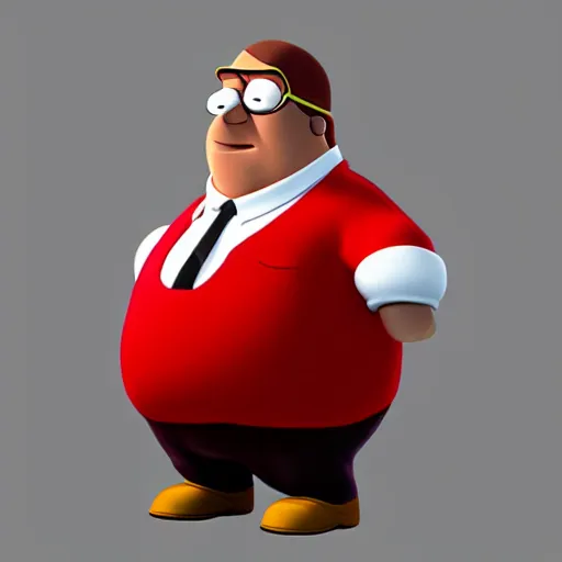 Prompt: peter griffin 3 d cg rendering, trending on artstation