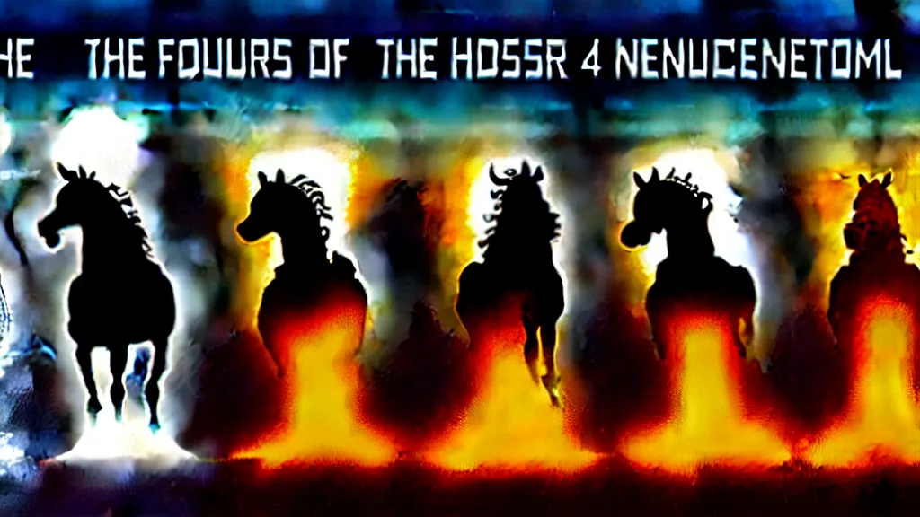 Prompt: the four horsemen of the nuclear apocalypse