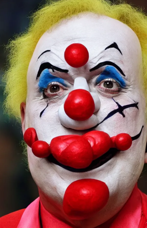 Image similar to Jose antonio kast dressed as clown