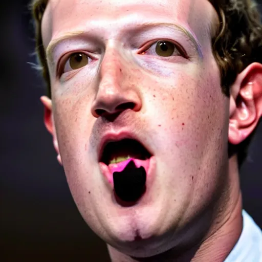 Image similar to scary face of mark zuckerberg