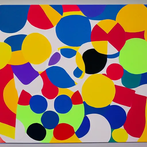 Image similar to rubber duck painting in the style of sol lewitt, concentric circles, geometric, evenly spaced, minimalist, very colorful