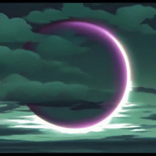 Image similar to solar eclipse from Spirited Away (2001)