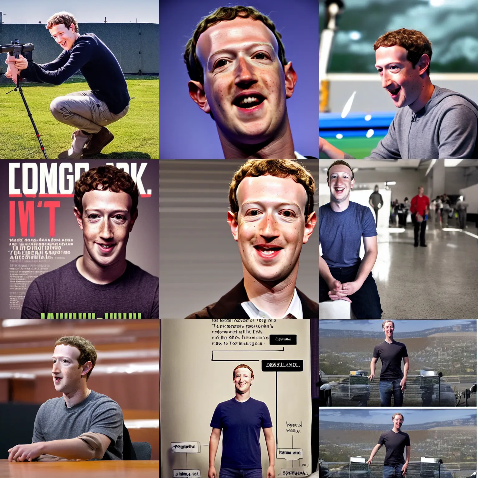 Prompt: Mark Zuckerberg, extreme long shot