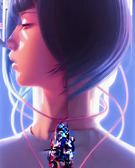 Image similar to girl wearing robotic suit, very anime, fine - face, audrey plaza, realistic shaded perfect face, fine details. anime. realistic shaded lighting poster by ilya kuvshinov katsuhiro otomo ghost - in - the - shell, magali villeneuve, artgerm, jeremy lipkin and michael garmash and rob rey