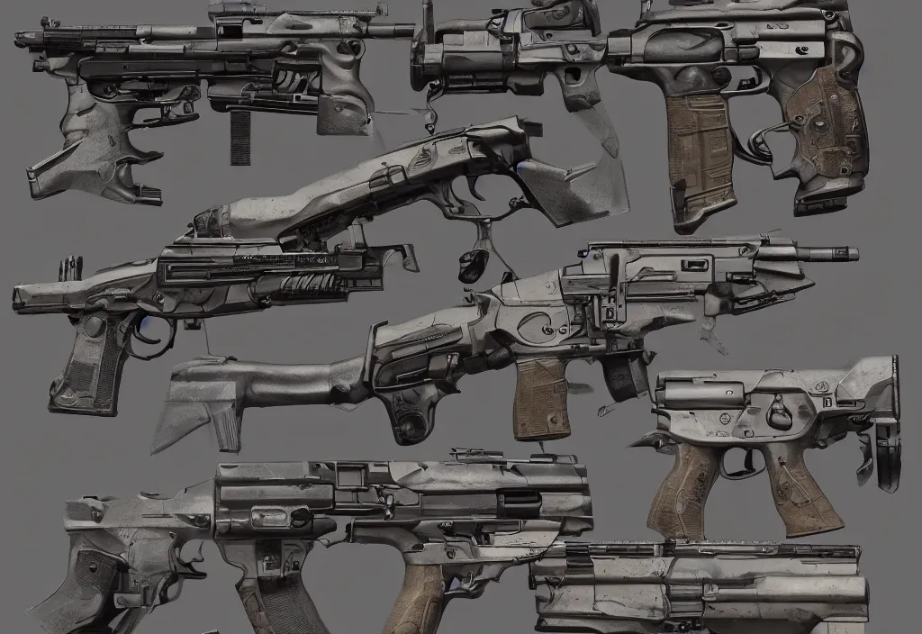 photorealistic!! game asset reference of firearms, | Stable Diffusion ...