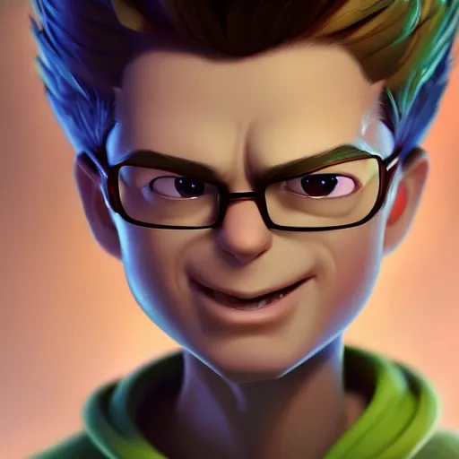 Image similar to Jimmy neutron , made by Stanley Artgerm Lau, WLOP, Rossdraws, ArtStation, CGSociety, concept art, cgsociety, octane render, trending on artstation, artstationHD, artstationHQ, unreal engine, 4k, 8k,