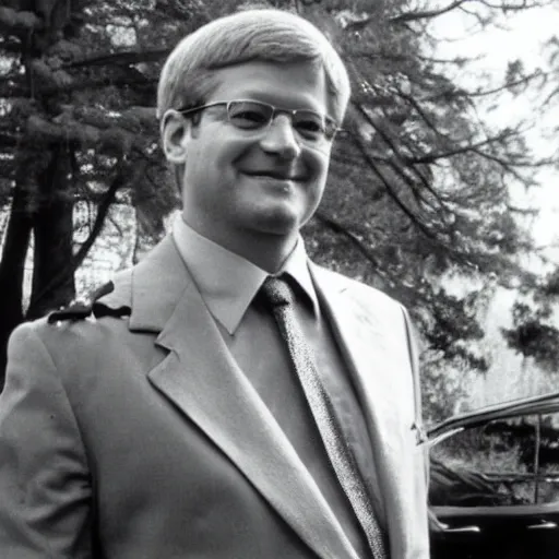 Image similar to stephen harper as a hippy, 1 9 6 0 s, photo, 3 5 mm