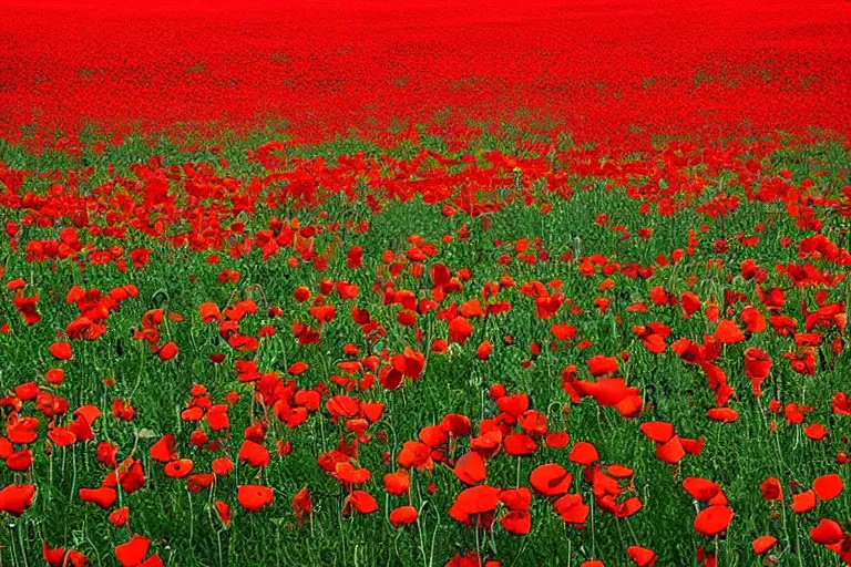 Prompt: “a field of carnivorous poppies, 4k photo”