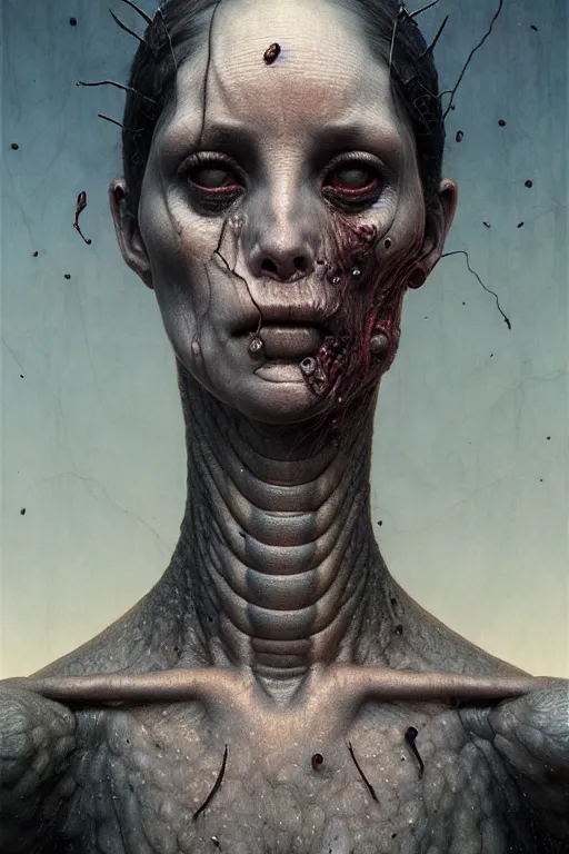 Prompt: disfigured lilith the mother of all monsters, raining ash, fine art masterpiece, highly detailed dino valls wayne barlowe machiej kuciara, dramatic lighting, long shot, wide angle, uhd 8 k, sharp focus