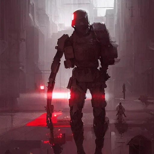 Image similar to concept art by greg rutkowski, soldiers wearing futuristic white and black tactical gear, shooting monsters made of reddish ooze, brutalist futuristic interior, dim lighting, detailed portraits, nostalgic atmosphere, scifi, digital painting, artstation, concept art, smooth, sharp foccus ilustration, artstation hq