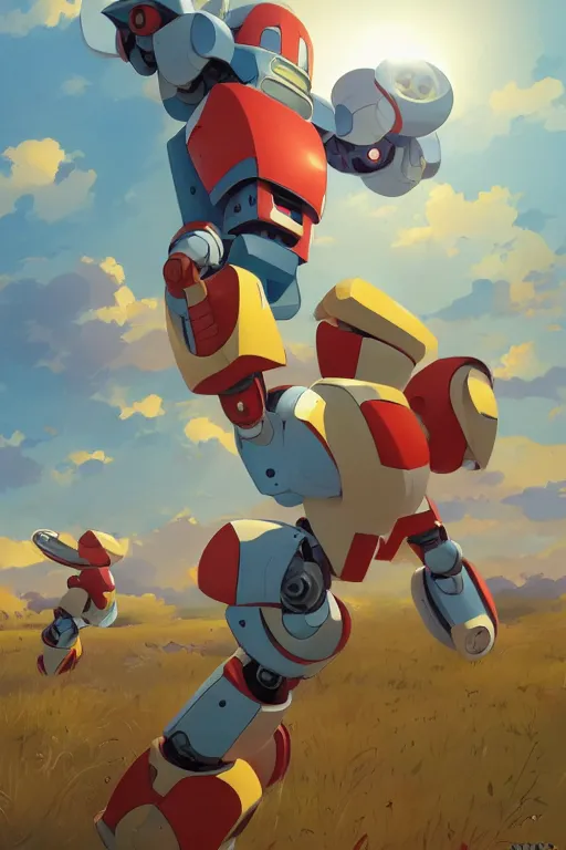 Image similar to metabots medabots medarotto medarot robot minimalist comics, behance hd by jesper ejsing, by rhads, makoto shinkai and lois van baarle, ilya kuvshinov, rossdraws global illumination ray tracing hdr radiating a glowing aura