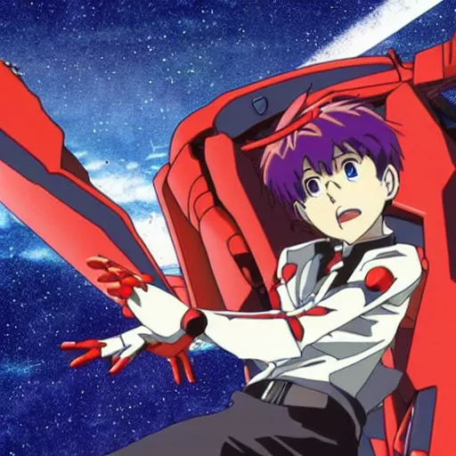 Prompt: evangelion