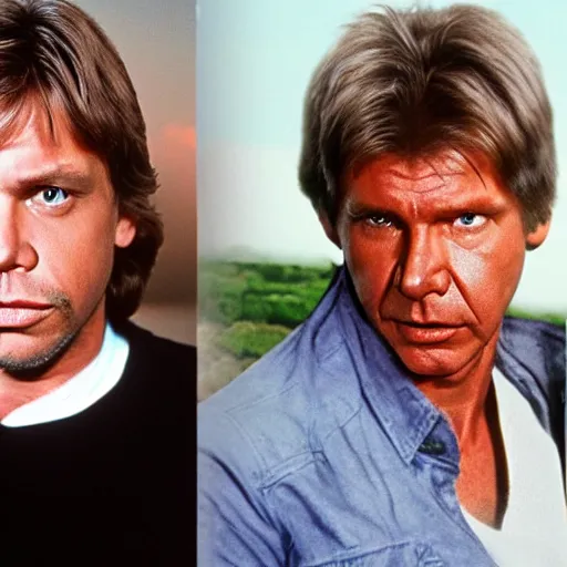 Image similar to mark hamill mixed with harrison ford