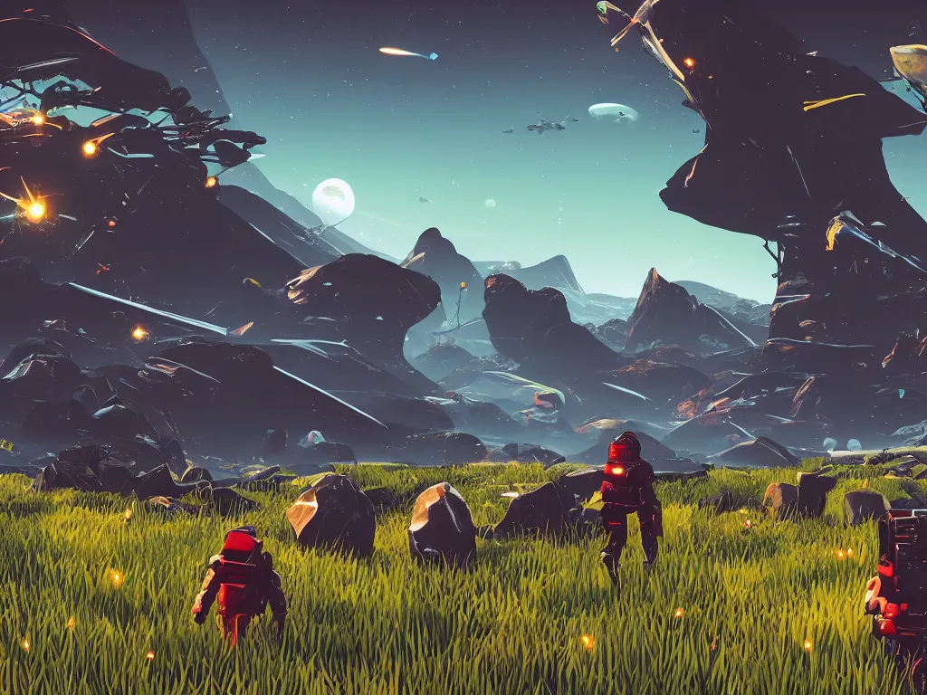 Image similar to no mans sky vibes