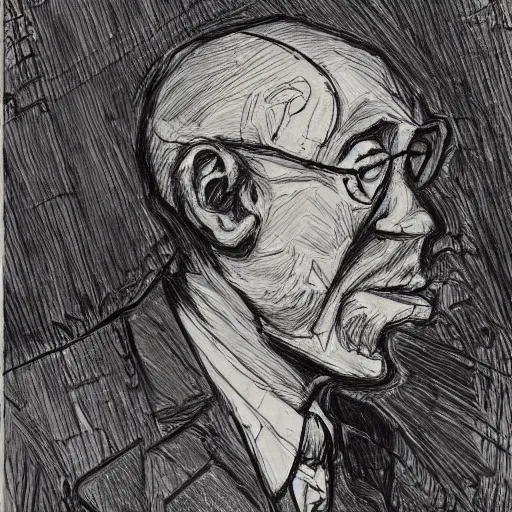 Image similar to a realistic yet scraggly portrait sketch of the side profile of a stern and sophisticated steam powered giraffe, trending on artstation, intricate details, in the style of frank auerbach, in the style of sergio aragones, in the style of martin ansin, in the style of david aja, in the style of mattias adolfsson