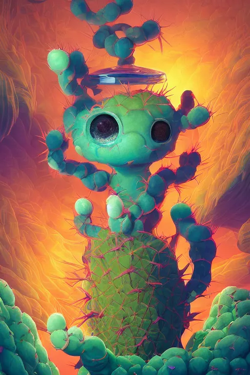 Graphic of Roots Cactus Sushi Cristal Smurf Ghost Creature Animal