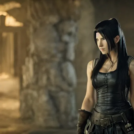 Image similar to A still of Tifa Lockhart from Final Fantasy VII in Game of Thrones