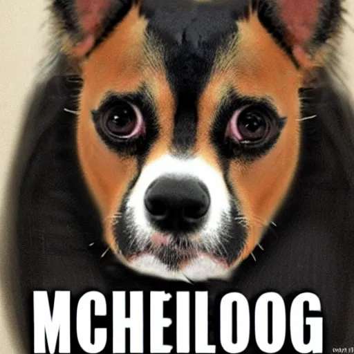 Image similar to Michael Jackson dog hybrid