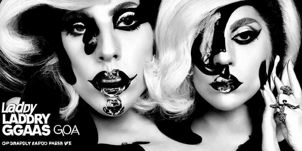 Prompt: Lady Gaga album cover art 🦹🏻‍♂️