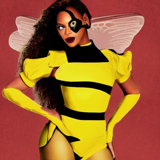 Image similar to beyonce as a bee