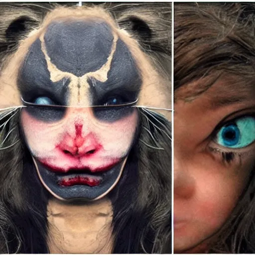 Image similar to two faced creature