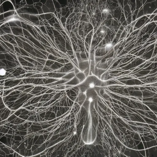 Prompt: the neuronal network in our brains is exactly the same as the universe itself 4 k hyperdetailed surrealism