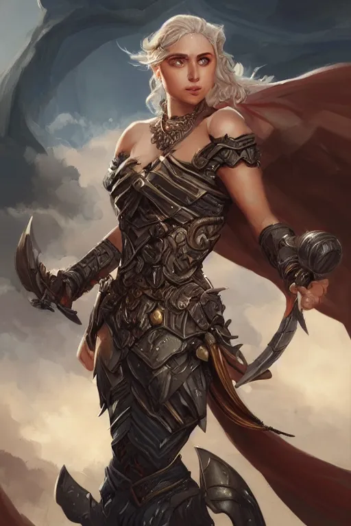 Image similar to amazon valkyrie athena, d & d, fantasy, portrait, highly detailed, headshot, digital painting, trending on artstation, concept art, sharp focus, illustration, art by artgerm and greg rutkowski and magali villeneuve