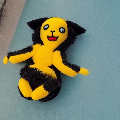 Image similar to anthropomorphic furry pikachu woman in a microkini